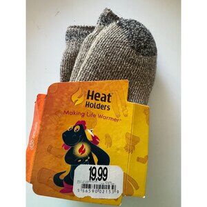 Heat Holders Thermal Socks Heavy One Size NWT Clay Black Very Soft Inside